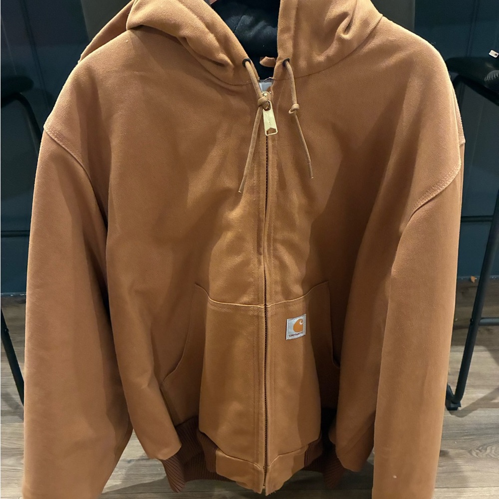 Carhartt Tan Jacket with Hood
